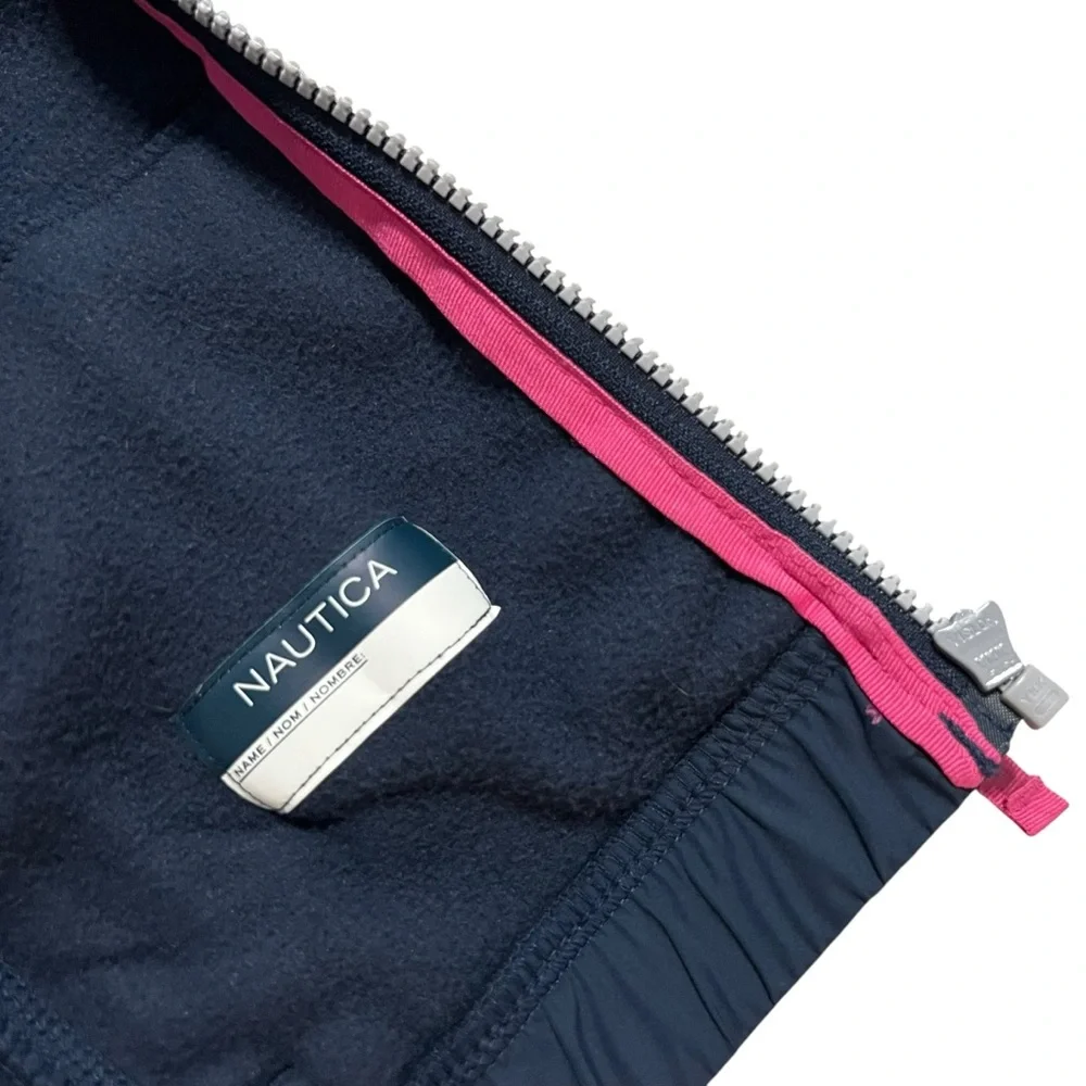 Nautica Girls XL (16) Navy Blue Polar Fleece Jacket